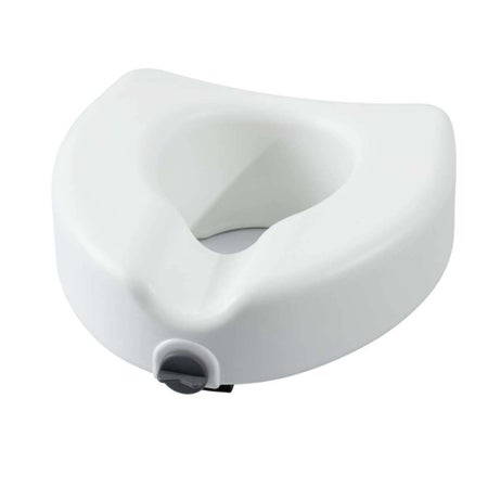 Contoured Toilet Seat MedaCure® 5 Inch Height Standard / Elongated 350 lbs. Weight Capacity