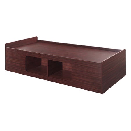 Recessed Platform Bed 82 Inch Length Non-adjustable Platform Deck 20 Inch Height