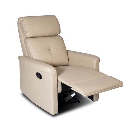 Non Rocking Recliner MedaCure® Beige Vinyl 330 lbs. Weight Capacity