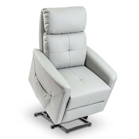 Lift Recliner MedaCure® Gray Faux Leather