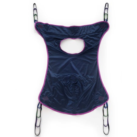 Full Body Commode Sling MedaCure® 4 Point Cradle Without Head Support Loop Attachment X-Large 600 lbs. Weight Capacity
