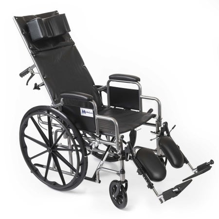 Reclining Wheelchair MedaCure® Elevating Legrest 16 Inch Seat Width
