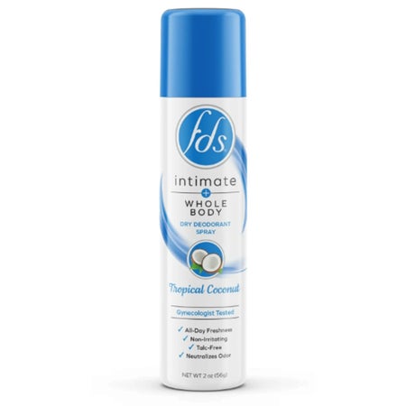Deodorant FDS® Intimate+Body Aerosol Spray 2 oz. Tropical Coconut Scent