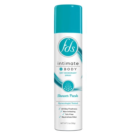 Deodorant FDS® Intimate+Body Aerosol Spray 2 oz. Shower Fresh Scent