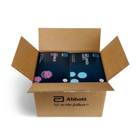 Respiratory Test Kit ID NOW™ Flu A + B / COVID-19 2.0 Test Pack 48 Tests CLIA Waived