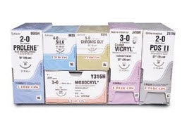 Absorbable Suture with Needle PDS™ II Polydioxanone CP-1 1/2 Circle Reverse Cutting Needle Size 2-0 Monofilament