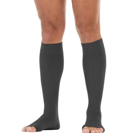 Compression Stocking JOBST® forMen Knee High Medium Black Open Toe