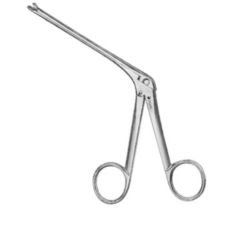Nasal Bone Cutting Forceps Sklar® Weil-Blakesley No. 2 OR / Surgical Grade German Stainless Steel NonSterile Finger Ring Handle Angled Up 45° Fenestrated Oval Cup Tips