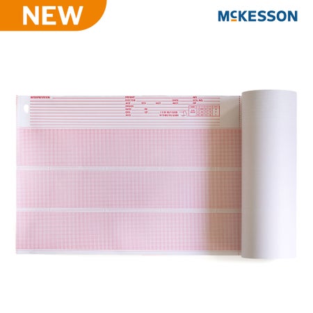 Recording Chart Paper McKesson Roll Red Grid