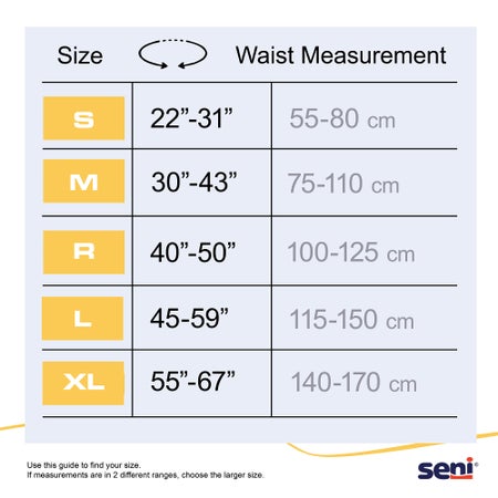 Incontinence Brief Seni® Classic Adult Small Unisex Disposable Moderate Absorbency