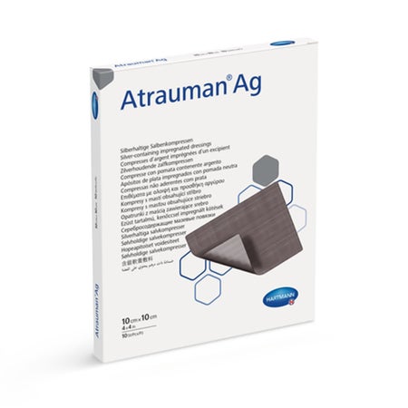 Silver Wound Contact Layer Dressing Atrauman® Ag 4 X 4 Inch Square Sterile