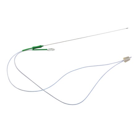 Oocyte Retrieval Needle Thomas Medical 17 Gauge 35 cm Length Green Sharp Beveled Tip