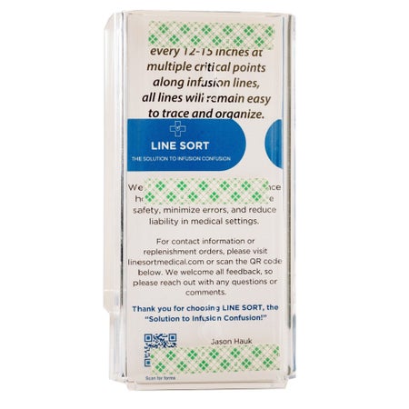 IV Line Organizer For IV Therapy