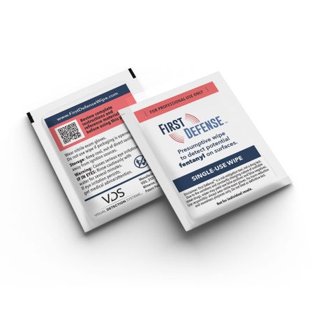 Drug Identification Test Kit First Defense™ Presumptive Fentanyl Test Wipe 25 Wipes Non-Regulated