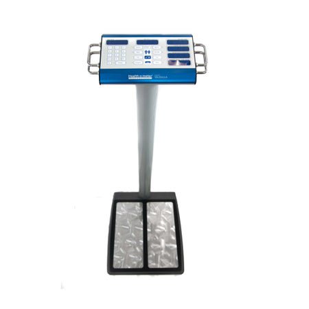 Body Composition Analyzer Step On Health O Meter 6 Window Display 1000 lb / 453.5 Kg Blue / Silver