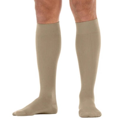 Compression Stocking Jobst® forMen Knee High Medium Khaki Closed Toe