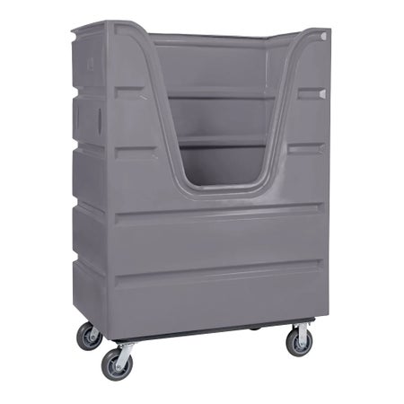 Bulk Transport Truck 1800 lbs. Weight Capacity Poly / Steel 2 Rigid, 2 Swivel Casters