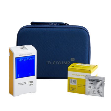 Meter Kit with Wireless Bluetooth Low Energy 5.0 Technology microINR 3 µL Less Than 1 Minute
