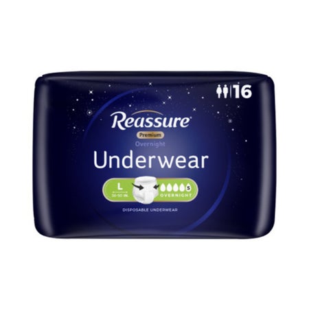 Absorbent Underwear Reassure® Premium Pull On with Tear Away Seams Adult Large Unisex Disposable Heavy Absorbency