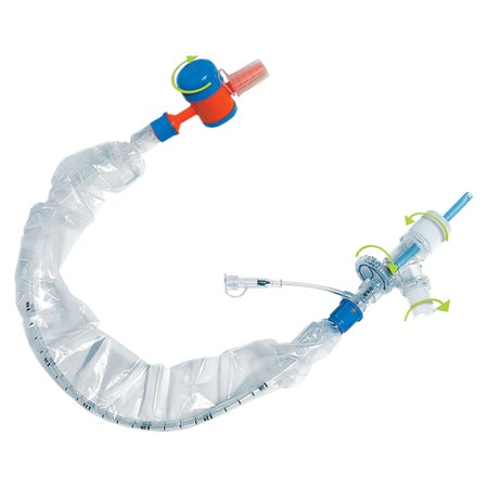 Closed Suction System DAR™ Endotracheal Type Flexible, Ultrasoft, Rounded Tip Closed Style 10 Fr. Sterile