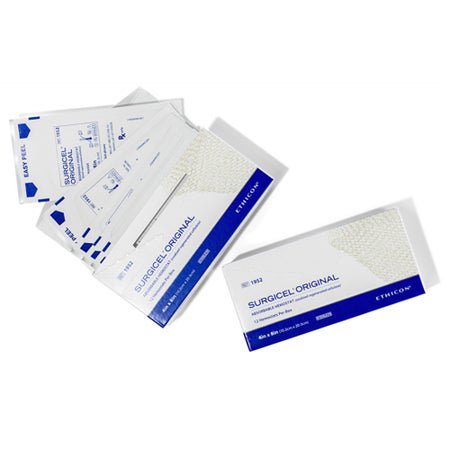 Absorbable Hemostatic Dressing SURGICEL™ Original 4 X 8 Inch 12 Count Sterile
