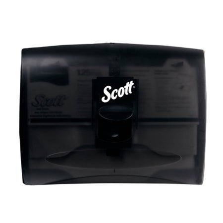 Toilet Seat Cover Dispenser Scott® Black Plastic Manual Pull 2 Boxes Wall Mount