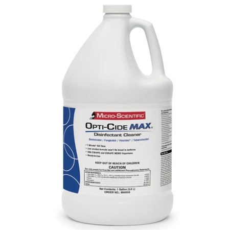 Surface Disinfectant Cleaner Opti-Cide ® MAX Broad Spectrum Manual Pour Liquid 1 gal. Jug Alcohol Scent NonSterile