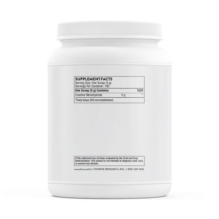 Oral Supplement THORNE® Creatine Unflavored Powder 32 oz. Canister