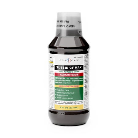 Cold and Cough Relief Geri-Care® 650 mg / 20 mg / 400 mg Strength Liquid 8 oz.