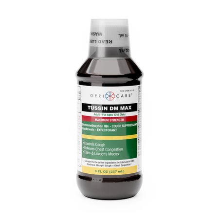 Cold and Cough Relief Geri-Care® 20 mg / 400 mg Strength Liquid 8 oz.