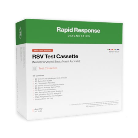 Respiratory Test Kit Rapid Response™ Respiratory Syncytial Virus (RSV) 20 Tests CLIA Waived