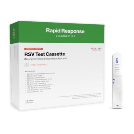 Respiratory Test Kit Rapid Response™ Respiratory Syncytial Virus (RSV) 20 Tests CLIA Waived