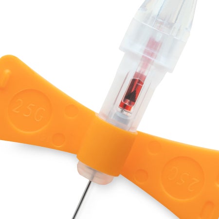 RELI® Safety Slide™ Blood Collection Set 25 Gauge 3/4 Inch Needle Length Safety Needle 12 Inch Tubing Sterile
