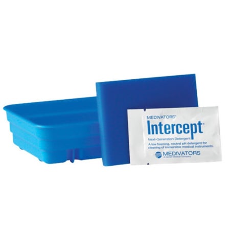 Endoscope Sponge Kit with Enzymatic Detergent Intercept™ Flat For Immersible Medical Instruments