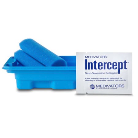 Endoscope Sponge Kit with Enzymatic Detergent Intercept™ Tubular For Immersible Medical Instruments