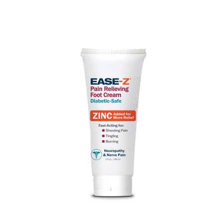 Topical Pain Relief EASE-Z® Diabetics' Pain Relieving Foot Cream Zinc Acetate, Capsaicin, Menthol Cream 3 oz.