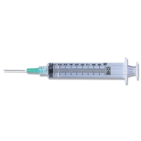 Standard Hypodermic Syringe with Needle PrecisionGlide™ 10 mL 1-1/2 Inch 21 Gauge NonSafety Thin Wall