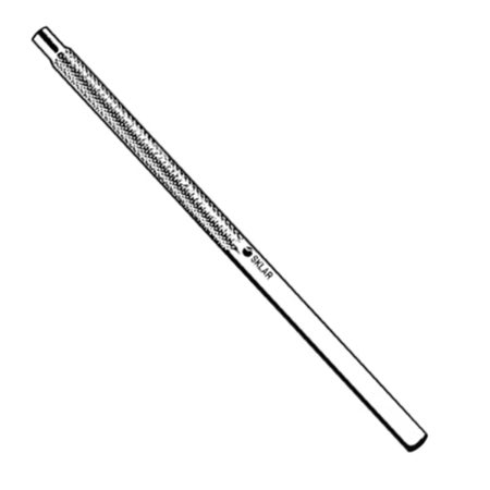 Mouth Mirror Handle Sklar® Straight, Round, Stainless Steel, Cone Socket