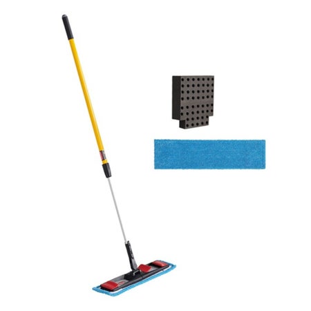 Wet Mop Kit Rubbermaid® Blue / Yellow Microfiber / Aluminum NonSterile
