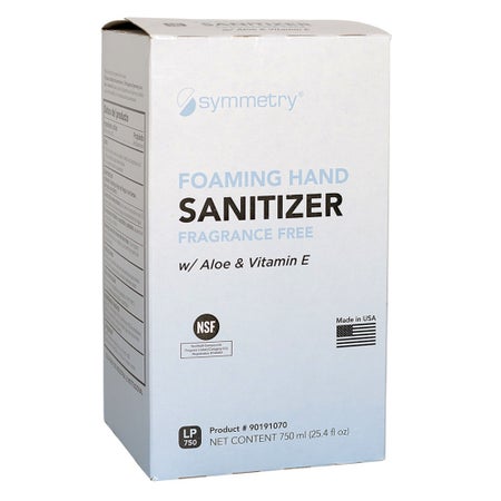 Hand Sanitizer with Aloe Symmetry® 750 mL Ethyl Alcohol / Aloe / Vitamin E Foaming Dispenser Refill Bottle