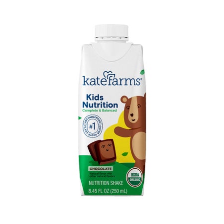Pediatric Oral Supplement Kate Farms Kid's Nutrition Chocolate Flavor Carton Liquid Organic Pea Protein