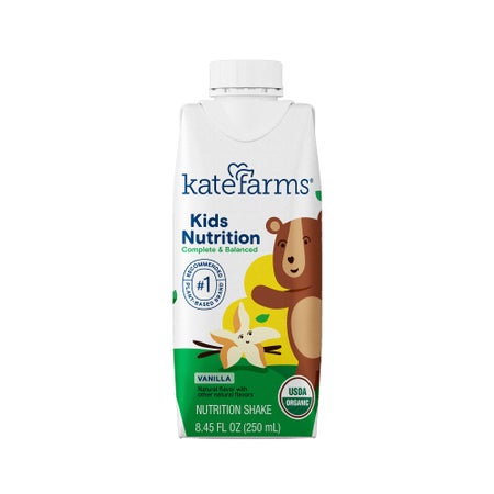 Pediatric Oral Supplement Kate Farms Kid's Nutrition Vanilla Flavor 250 mL Carton Liquid Organic Pea Protein