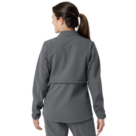 Warm-Up Jacket Wink™ Softshell Pewter X-Large Hip Length 94% Polyester / 6% Spandex Reusable