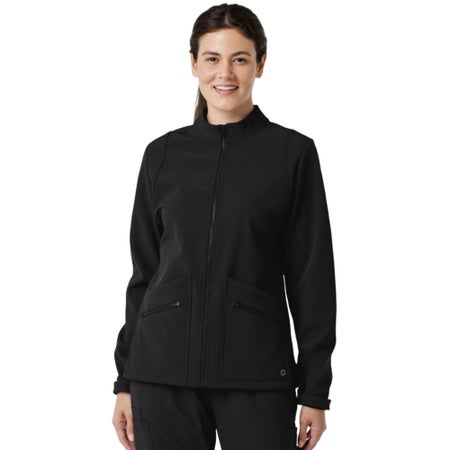 Warm-Up Jacket Wink™ Softshell Black X-Small Hip Length 94% Polyester / 6% Spandex Reusable