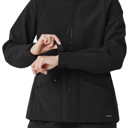 Warm-Up Jacket Wink™ Softshell Black X-Small Hip Length 94% Polyester / 6% Spandex Reusable