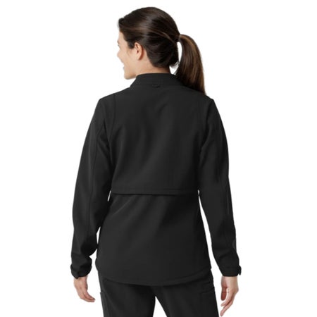 Warm-Up Jacket Wink™ Softshell Black Large Hip Length 94% Polyester / 6% Spandex Reusable