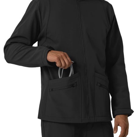 Warm-Up Jacket Wink™ Softshell Black X-Small Hip Length 94% Polyester / 6% Spandex Reusable