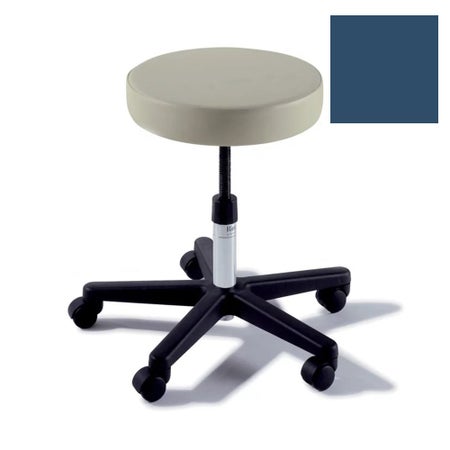 Exam Stool Ritter 270 Without Backrest Manual Height Adjustment 5 Casters Soothing Blue