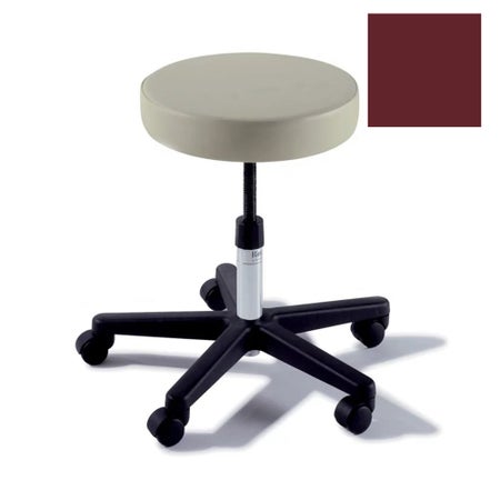 Exam Stool Ritter 270 Without Backrest Manual Height Adjustment 5 Casters UltraFree Cranberry