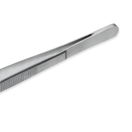 Dental Dressing Forceps Instrapac® College Office Grade Stainless Steel Sterile Thumb Handle Angled Serrated Tips